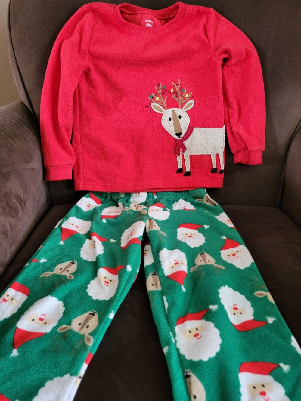 Boys Christmas Pajama Set size 5